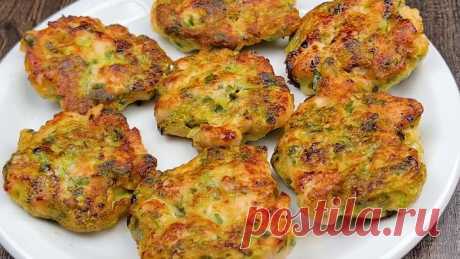 Сочные, нежные и в то же время сытные кабачковые котлеты с куриным филе!!