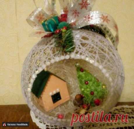 Шарик на елку Гнёздышки ручной работы ручной работы купить в Минске и Беларуси, цены на HandMade