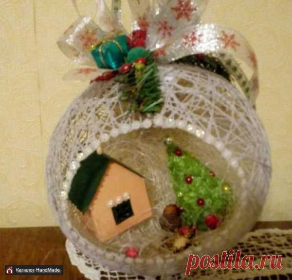 Шарик на елку Гнёздышки ручной работы ручной работы купить в Минске и Беларуси, цены на HandMade