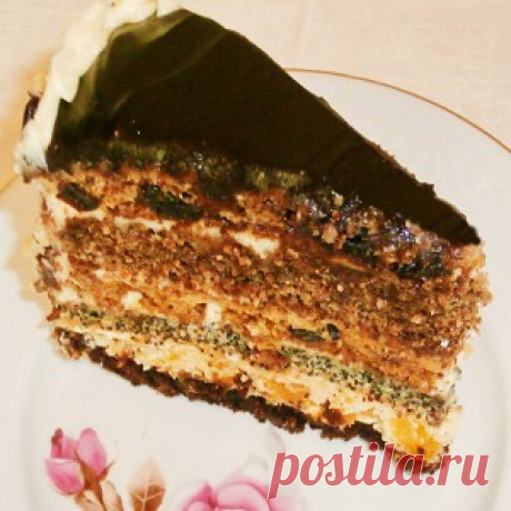 Сметанный торт с маком и сухофруктами рецепт – выпечка и десерты