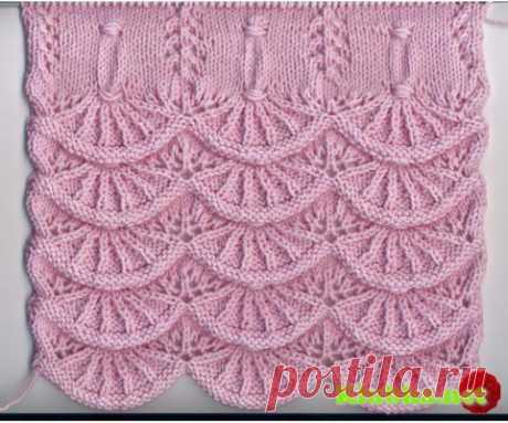 Узор спицами &quot;Алсацийские гребешки&quot; » Клубка.Нет - Все о вязании крючком