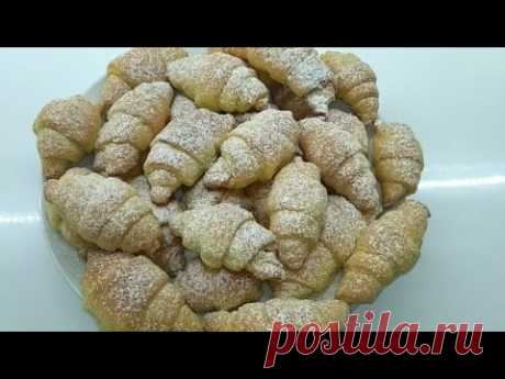 Рогалики творожные со сгущенкой