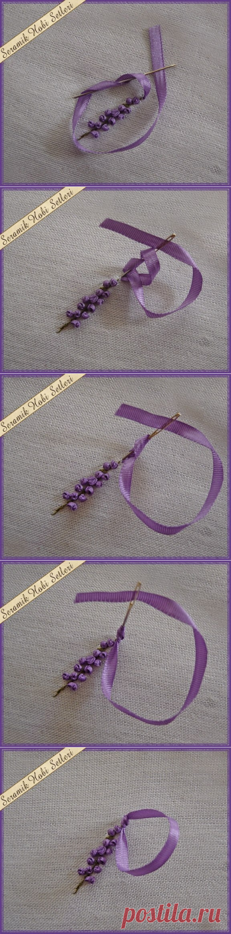 Учимся вышивать лентами