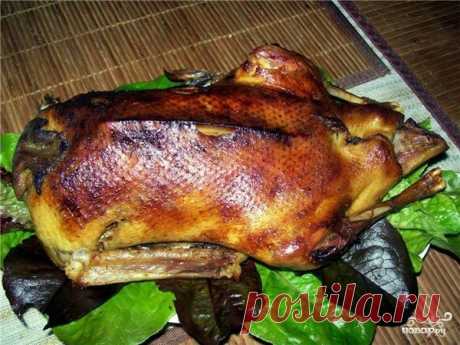 Гусь с яблоками в рукаве - рецепт с фото на Повар.ру