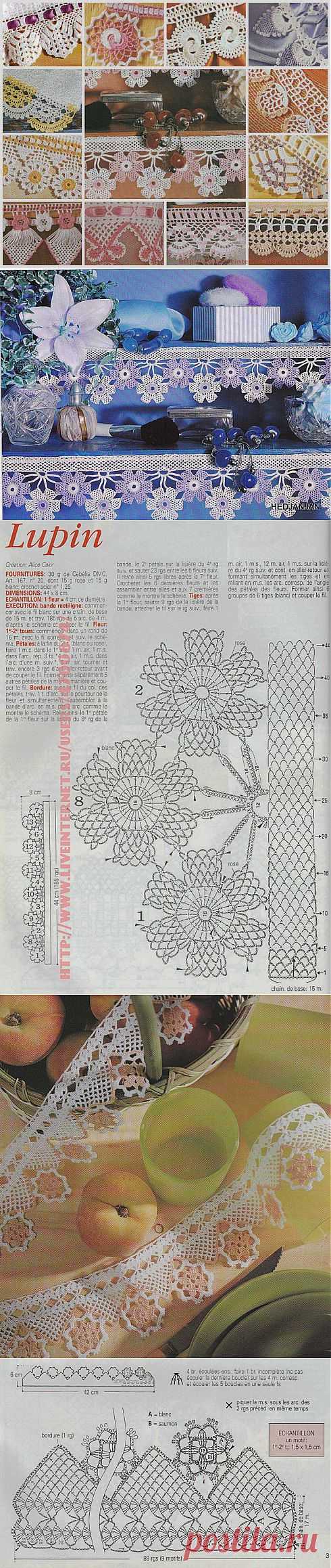 КРУЖЕВО ДЛЯ ОТДЕЛКИ СО СХЕМАМИ..