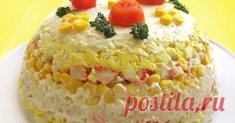 ЛЮБИМЫЕ САЛАТИКИ С КРАБОВЫМИ ПАЛОЧКАМИ: ТОП-10 РЕЦЕПТОВ - Рецепты на любой вкус Целая коллекция рецептов в копилку 1. Салат