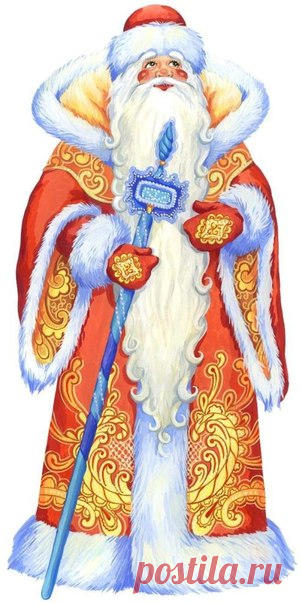 Картинки для декупажа. Дед Мороз и Санта Клаус | ХорошоДома