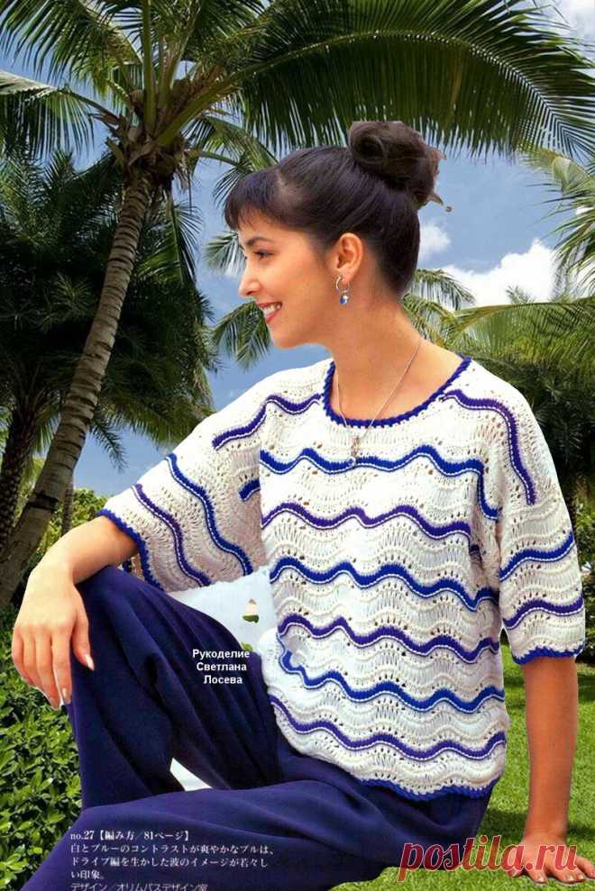 Летние кофточки, которые выглядят нарядно. Вяжем спицами | Рукоделие Светлана Лосева Модное вязание | Дзен