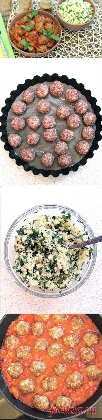 Марокканские тефтели из баранины в томатно-баклажанном соусе