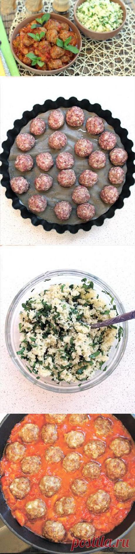 Марокканские тефтели из баранины в томатно-баклажанном соусе