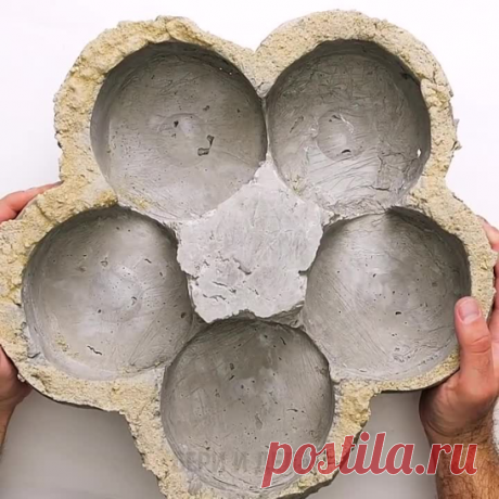 Потрясающие идеи из цемента своими руками.