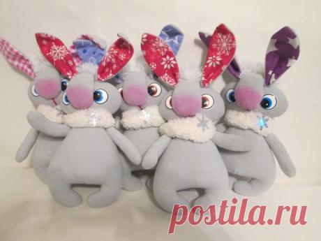 Флисовый зайка