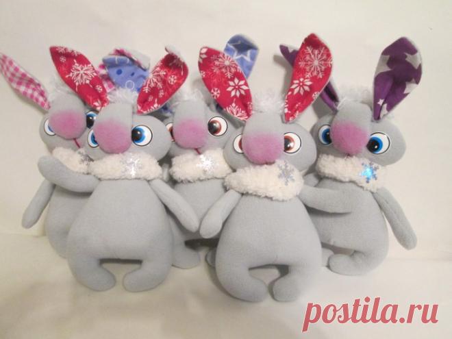 Флисовый зайка