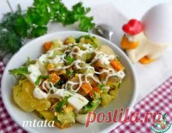 Салат с маринованными шампиньонами и огурцом – кулинарный рецепт