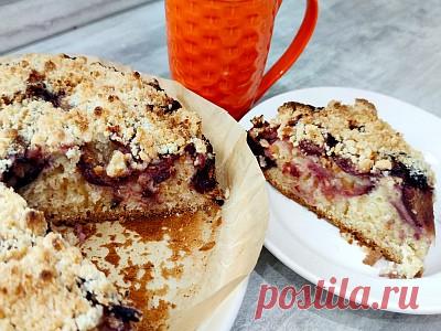 Сливовый пирог со штрейзелем по-немецки - Oбжорка Gluttony.ru Немецкий сливовый пирог, прост в приготовлени, вкусный и сытный, вкуснее некоторых тортов. Рекомендую вам испечь сливовый пирог со штрейзелем