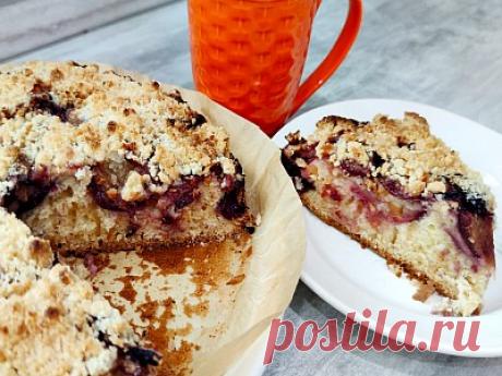 Сливовый пирог со штрейзелем по-немецки - Oбжорка Gluttony.ru Немецкий сливовый пирог, прост в приготовлени, вкусный и сытный, вкуснее некоторых тортов. Рекомендую вам испечь сливовый пирог со штрейзелем