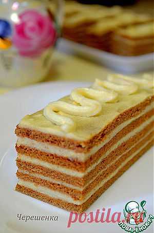 Шоколадные пирожные с ванильным заварным кремом - кулинарный рецепт