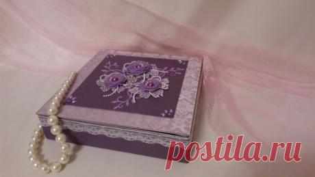 Шкатулка &quot;Винтажный шик&quot;.