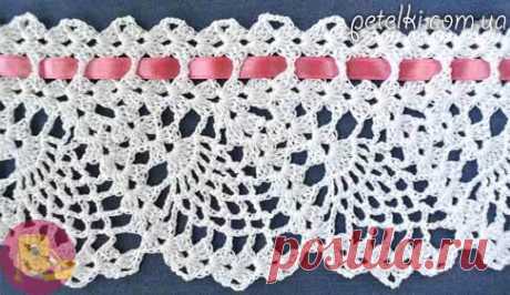 Ананасная кайма крючком — Сделай сам, идеи для творчества - DIY Ideas