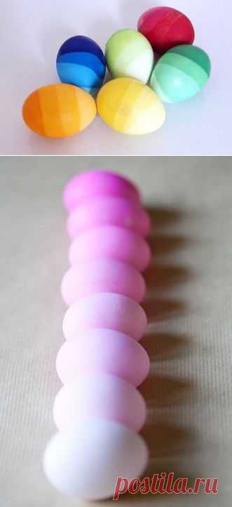 Пасхальные яйца омбре