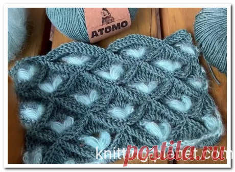 Узор крючком объемный 3D видео урок. Crochet and Knitting lessons