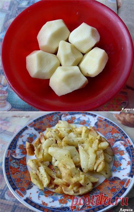 Картофель в микроволновке.