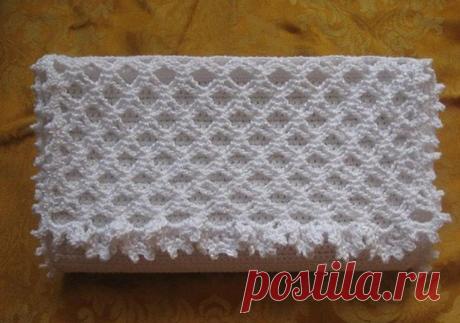 Белоснежный клатч крючком. Мастер-класс со схемами от Craft-Craft.