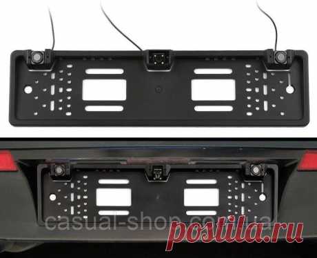 Рамка для номерного знака с камерой заднего вида и парктроником 3 в 1, цена 693.50 грн., купить в Полтаве — Prom.ua (ID#1239097274)