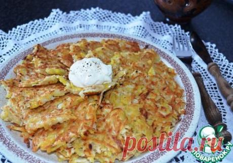 Драники из сельдерея - кулинарный рецепт