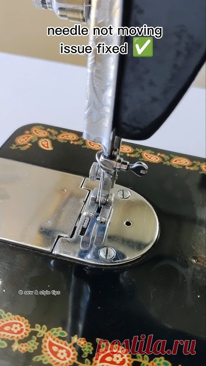 Sewing machine needle not moving issue fixed ✅ #sewingtipsandtricks #sewingmachinerepair #diyideas