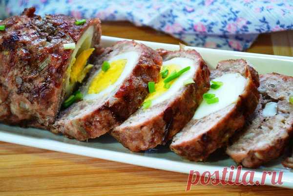 Вкусно и недорого: рулет из куриного фарша с яйцом и беконом – рецепт | По Секрету Всему Свету | Яндекс Дзен
