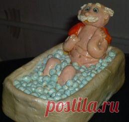 дед в ванной