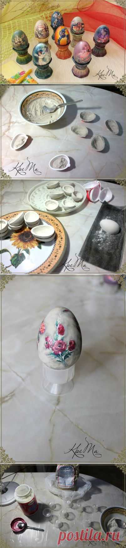 МК: Яйца к пасхе (гипс).