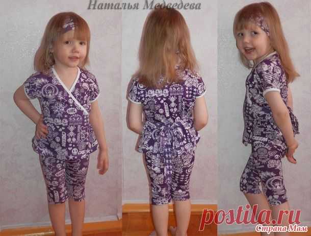 Трикотажный костюм. Бриджи, туника и повязка - Страна Мам