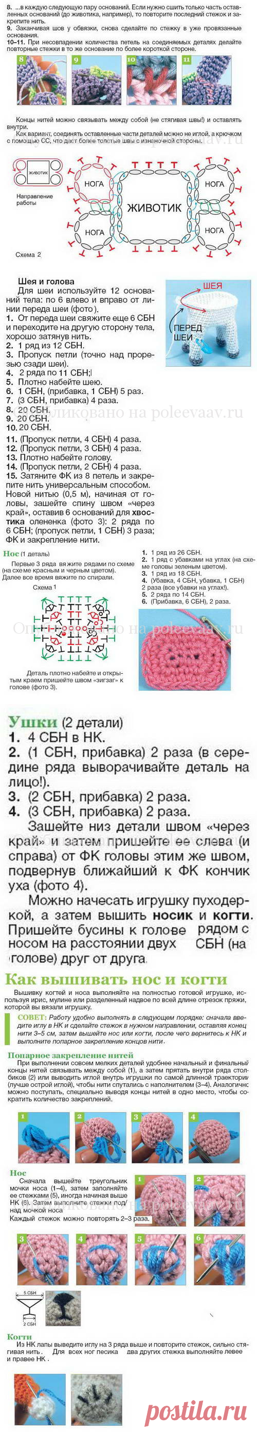 Вязаные новогодние подарки. Пёсики своими руками крючком 2 часть
