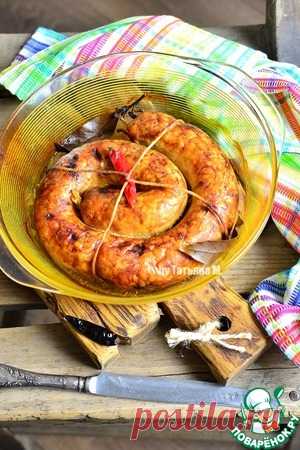 Куриная колбаса с рисом и паприкой - кулинарный рецепт