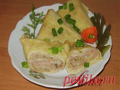 Мясные треугольные блины из газировки от Лилии | Четыре вкуса