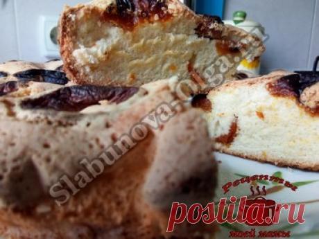 Простой кекс с курагой, мягкий и пышный. Рецепт. Фото