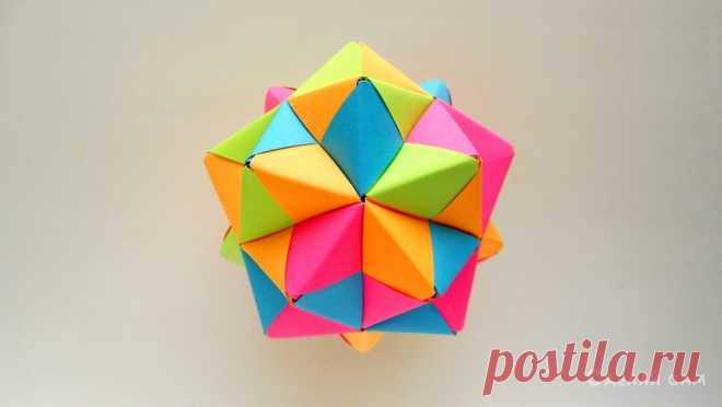 Многогранник Икосаэдр из бумаги. Kusudama by Mitsunobu Sonobe 

Многогранник Икосаэдр - замечательная и интересная оригами поделка из бумаги, которая станет подарком для ценящих людей. Такой многогранник - кусудаму можно использовать как елочное украшение на Нов…