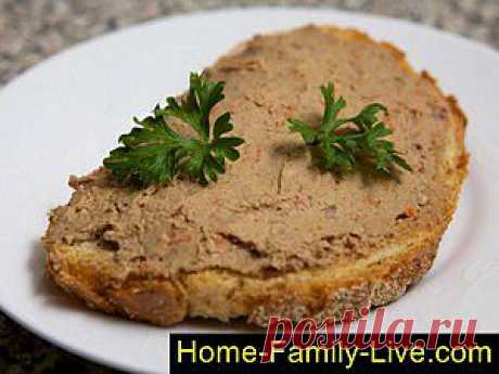 Кулинарные рецепты Паштет из печени - пошаговый фоторецепт паштета из куриной печени