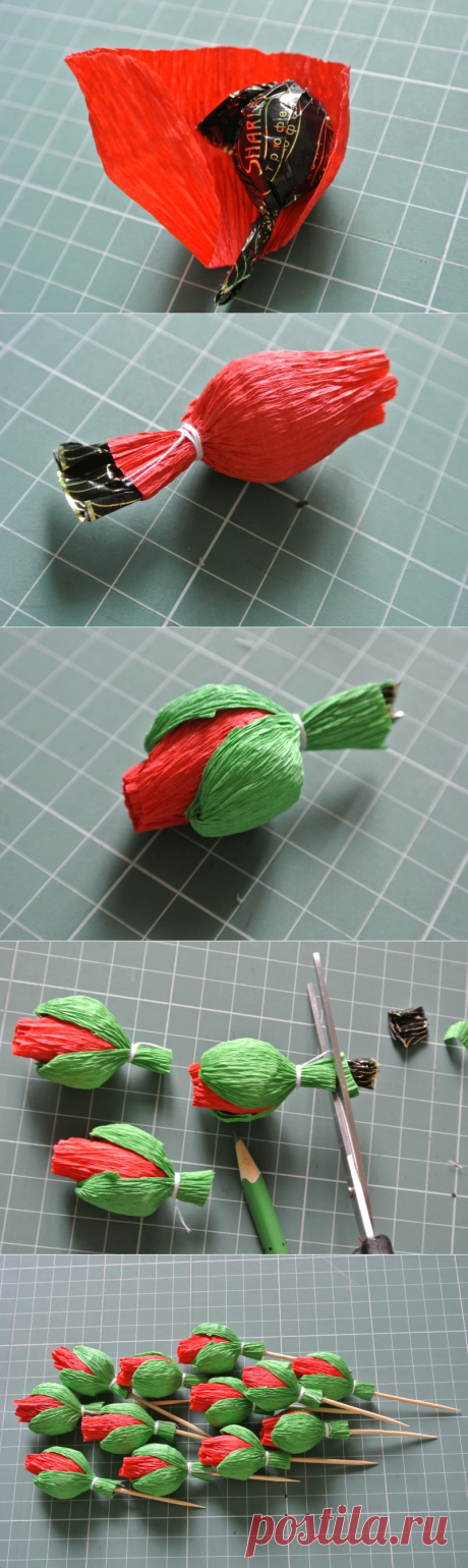 Маковое дерево из конфет