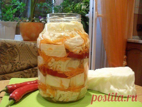 КУЛИНАРИЯ >ВКУСНЕЙШАЯ МАРИНОВАННАЯ КАПУСТА