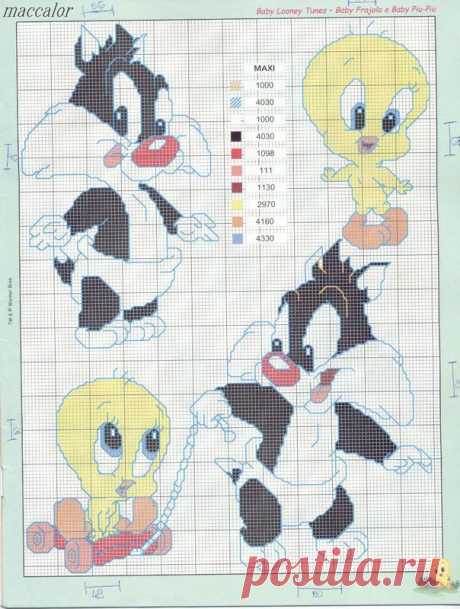 Вышивка. Looney Tunes - Клуб рукоделия - Страна Мам
