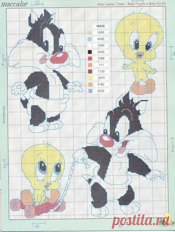 Вышивка. Looney Tunes - Клуб рукоделия - Страна Мам