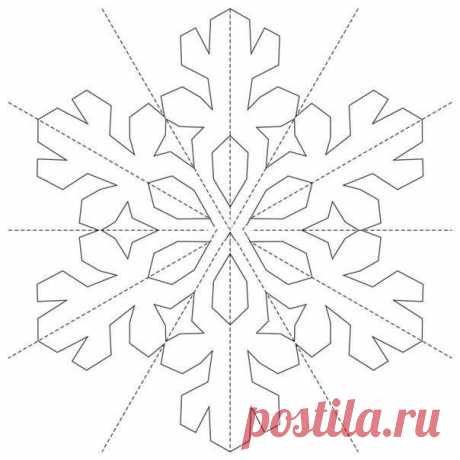 Вырезаем из бумаги снежинки (почти 200 шаблонов-трафаретов)