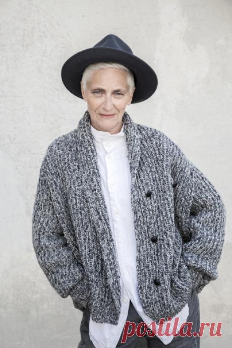 Кардиган бриошь спицами Sofia - WEKNIT