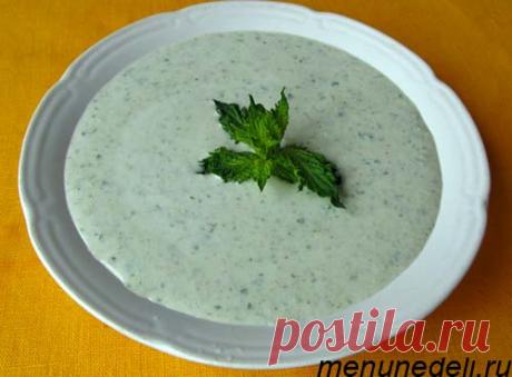 Суп с кефиром и огурцами / Меню недели