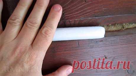 Конопатка швов сруба деревянного дома своими руками RMNT.RU