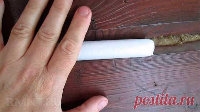 Конопатка швов сруба деревянного дома своими руками RMNT.RU