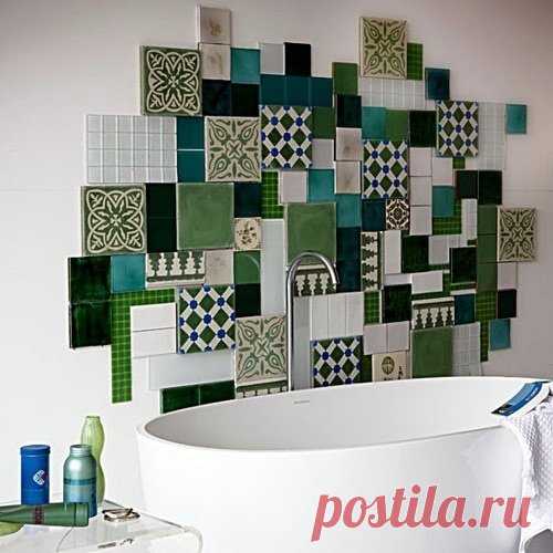 Что еще можно сделать с плиткой:10 блестящих идей декора | Свежие идеи дизайна интерьеров, декора, архитектуры на INMYROOM
